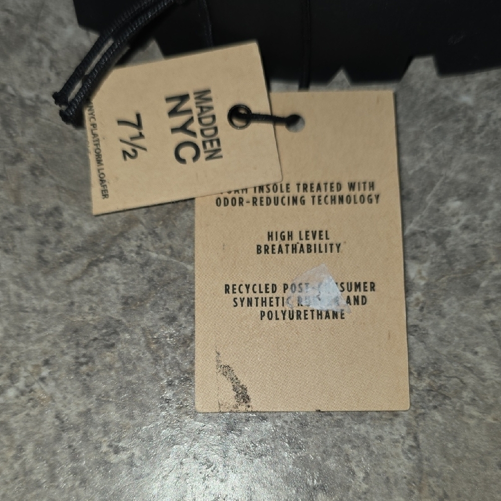 (J46) White and Black Platform Shoes with Chunky Sole Womans Shoes 7.5 - Picture 7 of 10